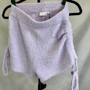 NIA Women's High Waist Lilac Shorts
